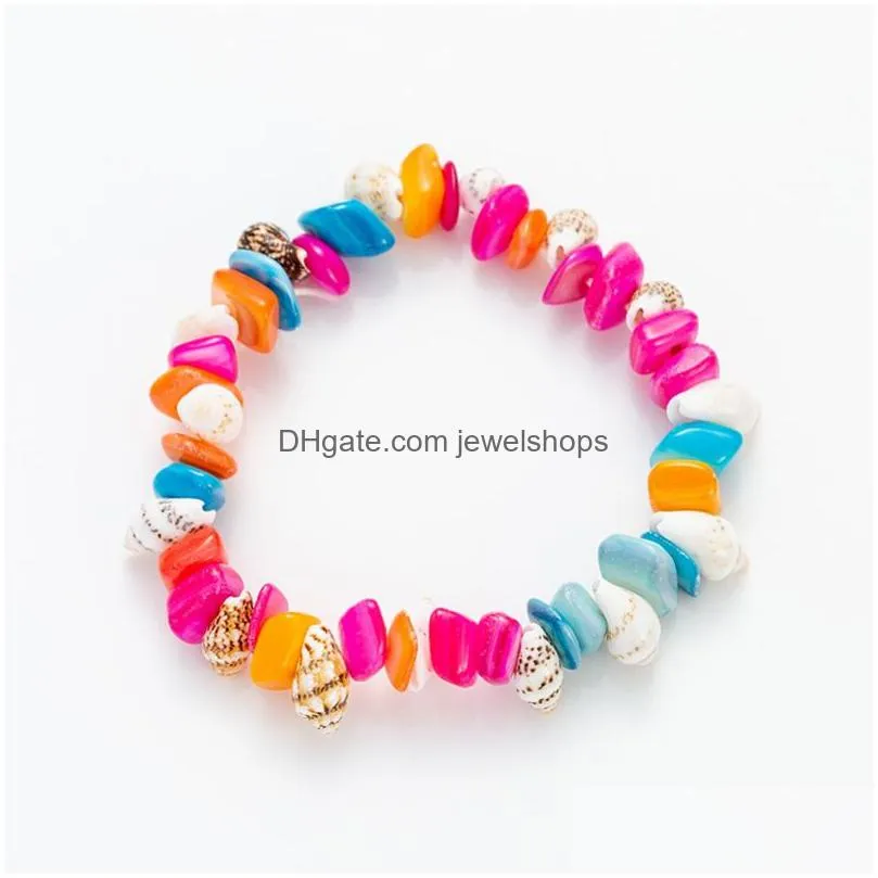 natural crystal irregular gravel bracelet candy colors bracelets for women jewelry