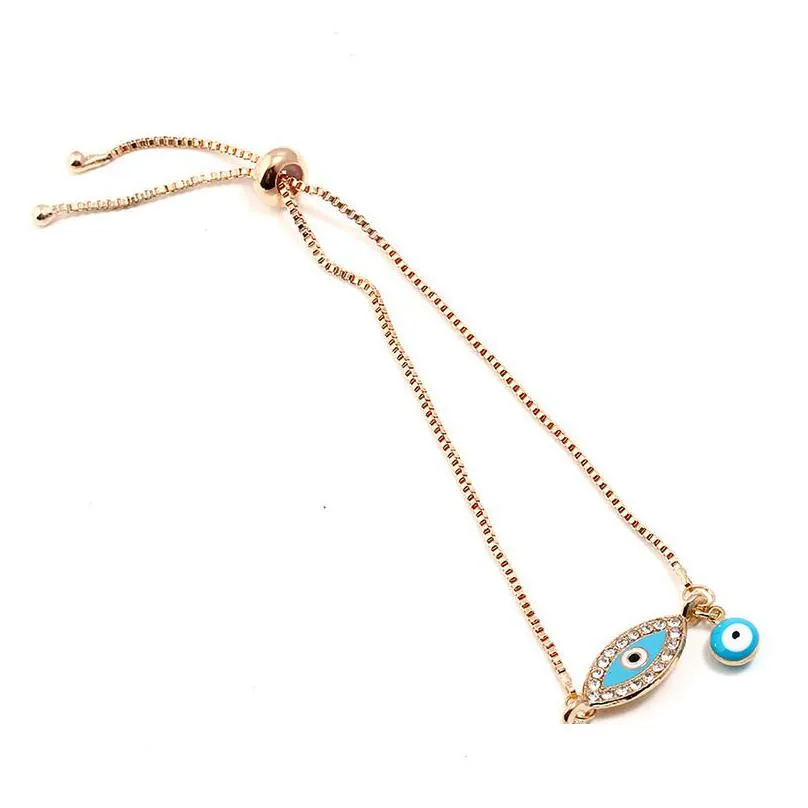 turkey blue evil eye bracelets for women men good luck elephant hamsa hand love letter charm adjustable chains 2019 fashion jewelry