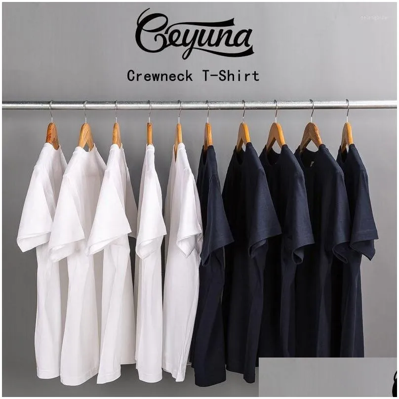 Men`s T Shirts Heavy Weight Cotton T-shirt Short-sleeved For Men And Women Pure White Men`s Blank Shirt Wholesale