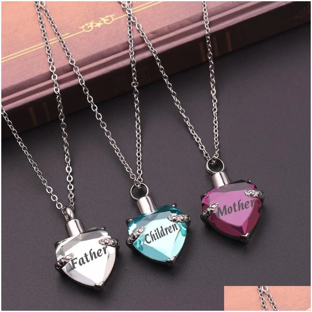 custom made name letter urn cremation ashes necklace for dad mom child pet friend heart shape open locket pendant personalized jewelry