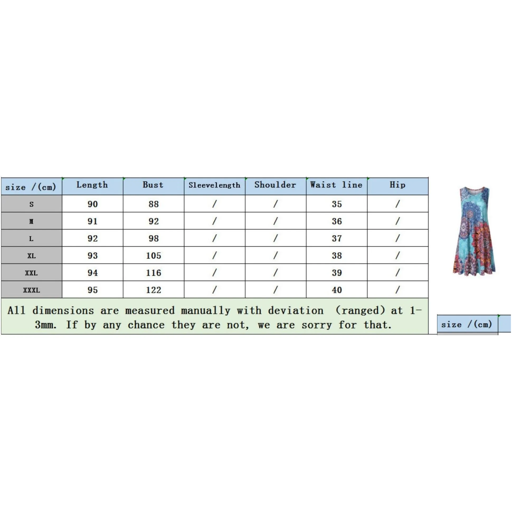 Casual Dresses Women`s Summer Sleeveless Bohemian Print Bouquet Waist Swing Loose Pocket T-Shirt Dress