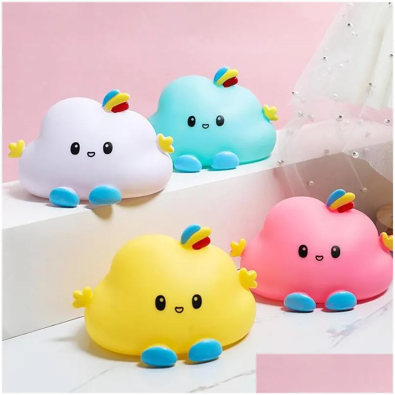 night lights super cute cloud led light creative bedside lamp personalized desktop ornament for home living room bedroom