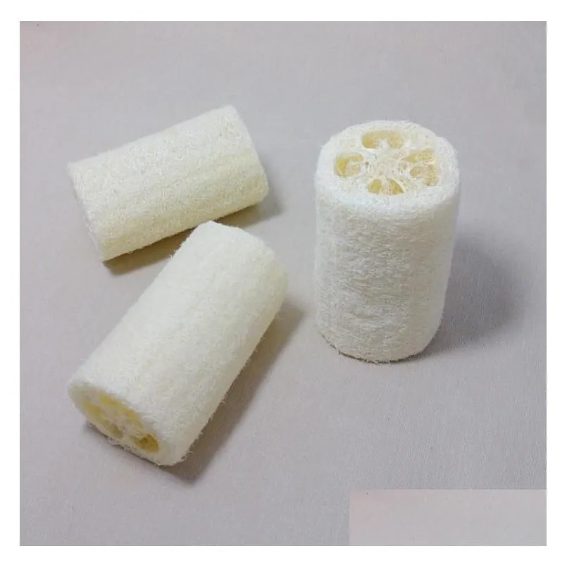 Natural Loofah Bath Body Shower Sponge Scrubber Sponge Exfoliating Body Cleaning Brush Pad Luffa Cut SN1298