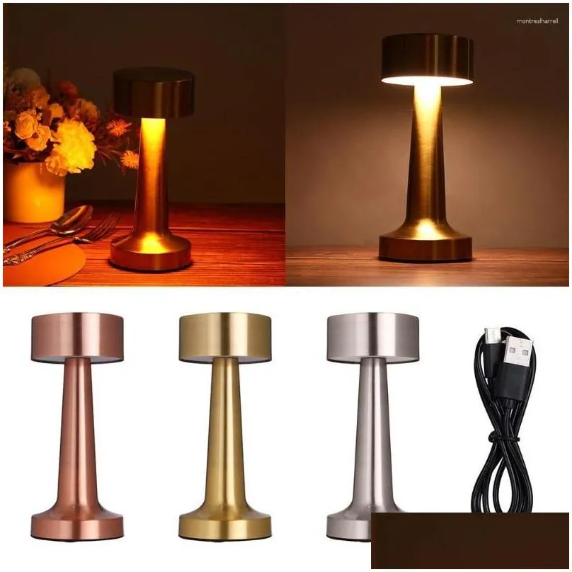 table lamps cordless el bar led lamp dimmable lights usb rechargeable night light drop delivery lighting indoor ots7p