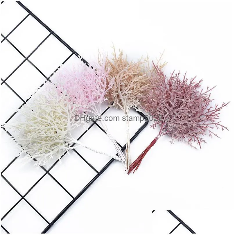 mini multicolor branches christmas tree party supplies wedding decorative flowers wreaths vases for home decor artificial plants 20220110
