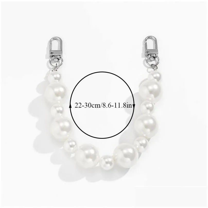 2021 New Pearl Bag Strap For Handbag Accessories DIY purse Belt Handles Beaded Chain Bag strap Tote Bag Accessories