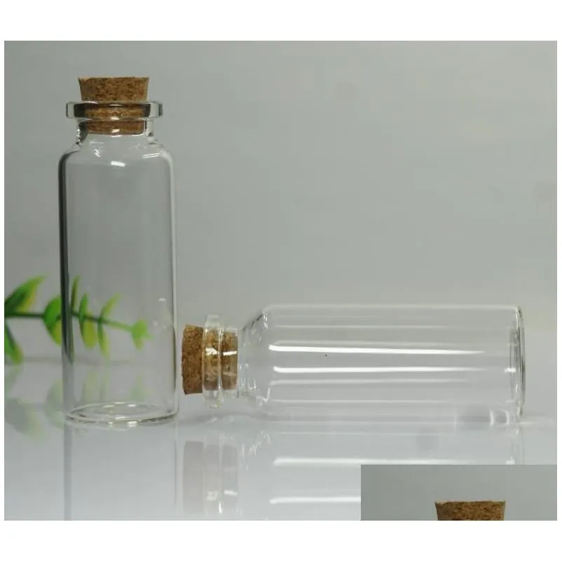 wholesale 20ml cork jar glass bottles diy decoration mini favors message glass bottle vial cork small glass bottles jars party favors