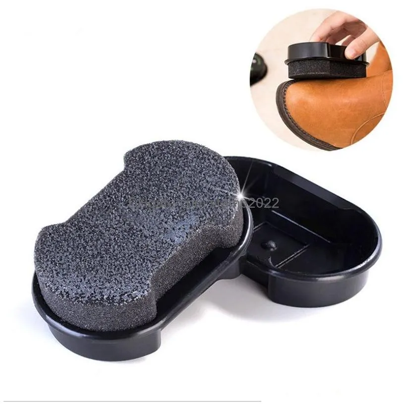 shoe brushes cleaner leather polishing cleaning liquid wax shining sponge polisher for shoe boot bag sofa black shine shoes 20220923