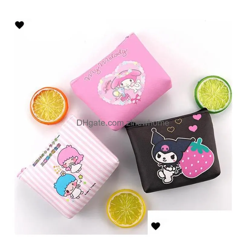 new arrival pu coin wallet  cinnamoroll melody kuromi coin wallet multifunctional wallet high quality id hold