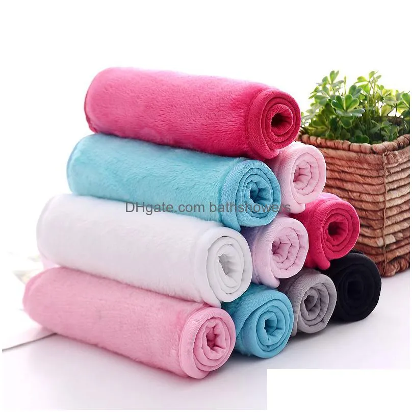 18*40cm makeup towel reusable microfiber women facial cloth magic face skin cleaning wash towels home textiles drop delivery garden