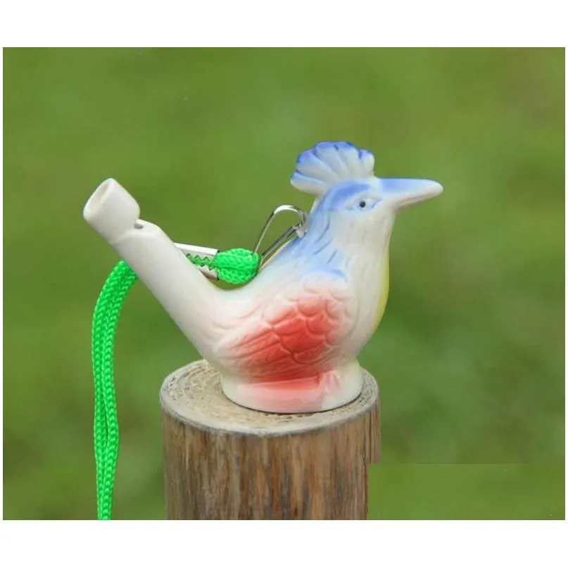 party favor creative water bird whistle clay birds ceramic glazed song chirps bathtime kids toys gift christmas sn2268