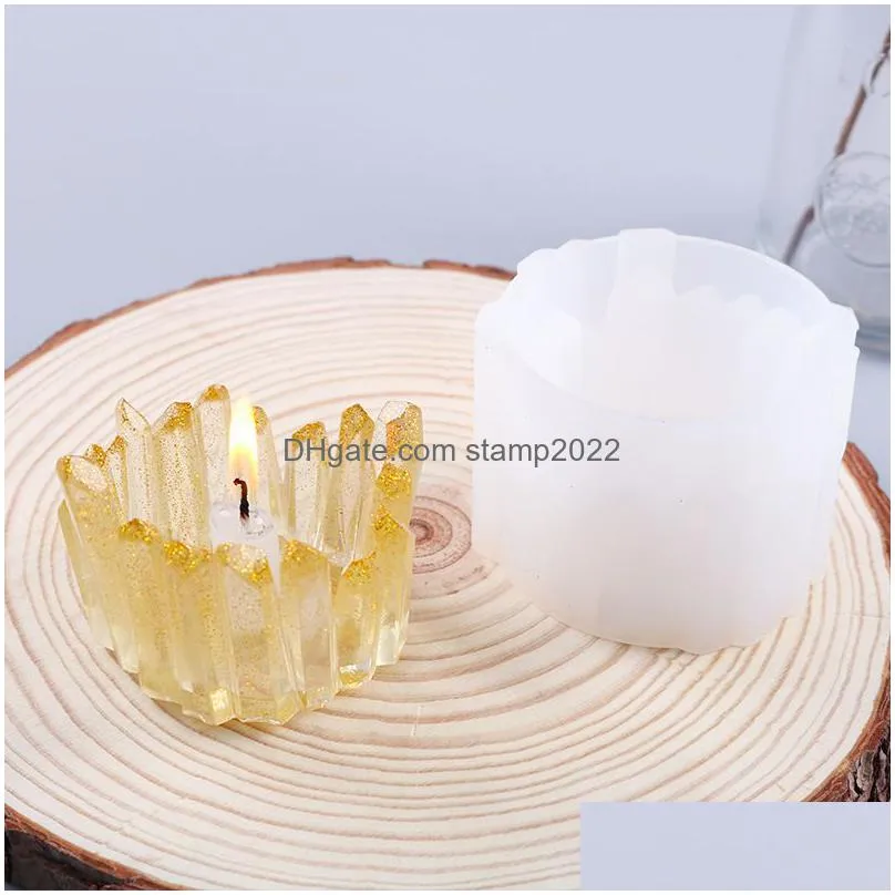 diy resin mold candle holder silicone mold wax mould clay epoxy uv craft making home decoration cement casting molds tools 20220924 q2