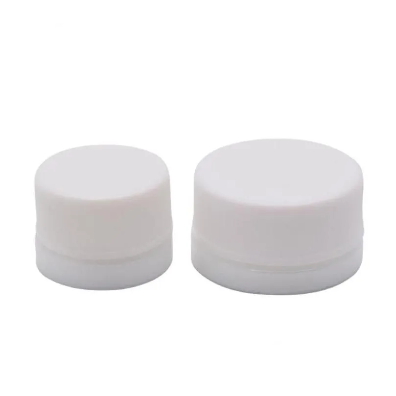 wholesale high quality 5ml white glass jar bottle cosmetic concentrate containers for wax concentrates packaging sn2333