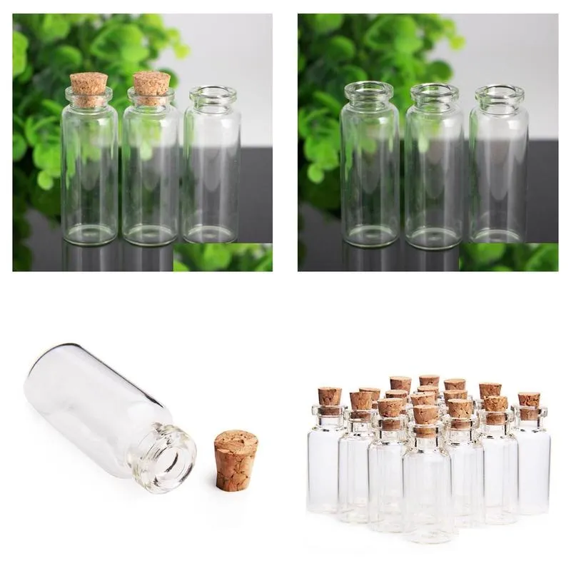 wholesale 20ml cork jar glass bottles diy decoration mini favors message glass bottle vial cork small glass bottles jars party favors