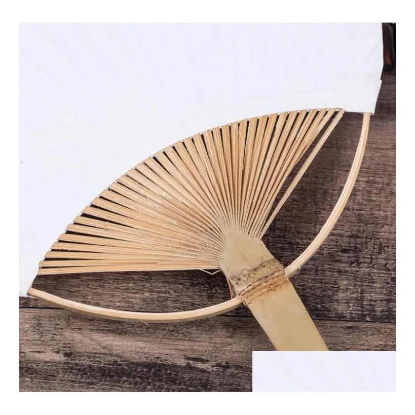 paddle hand fans with bamboo frame and handle wedding party favors gifts paddle-paper fan spanish-fan sn2895