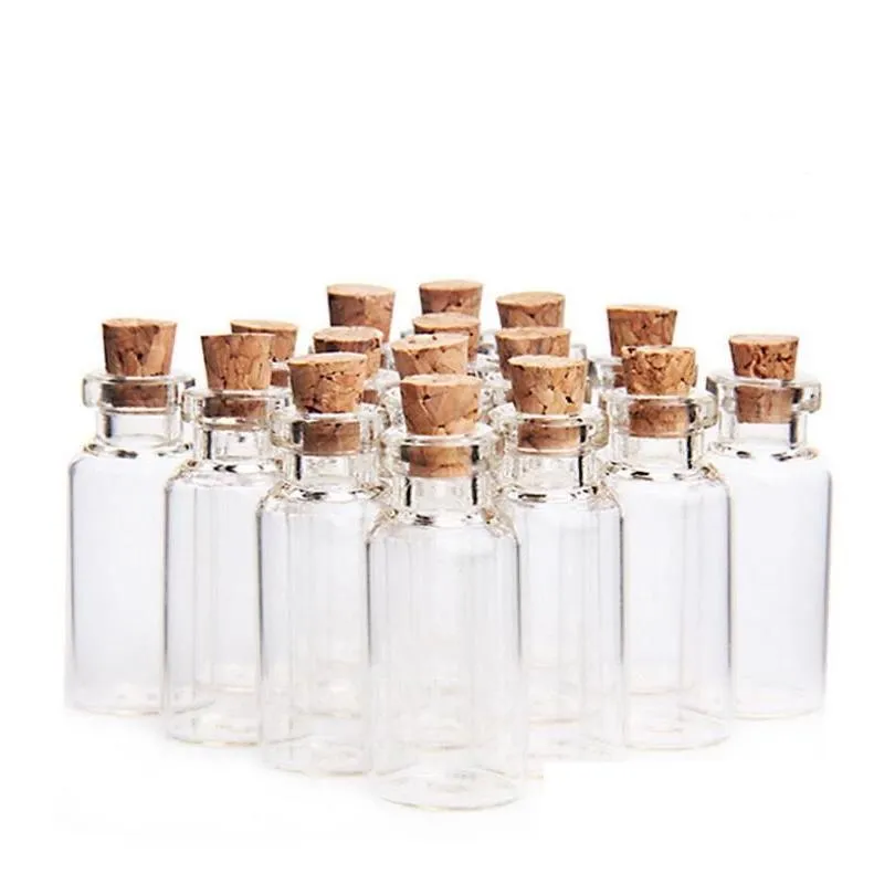 wholesale 20ml cork jar glass bottles diy decoration mini favors message glass bottle vial cork small glass bottles jars party favors