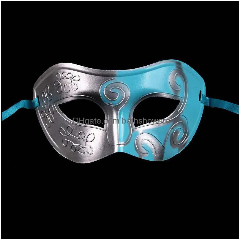 half faces mask for men roman gladiator mask venetian mardi gras masquerade halloween costume party maks