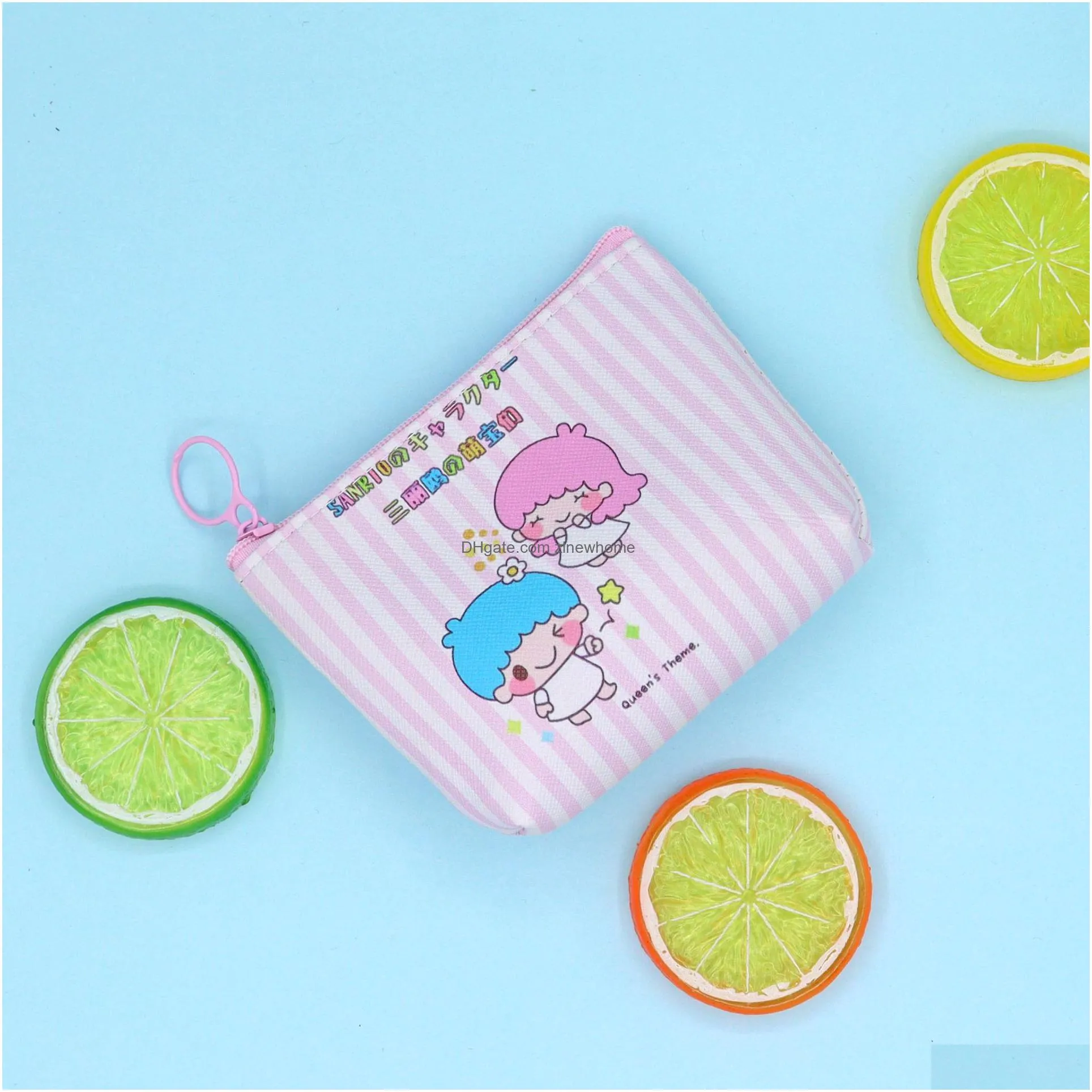 new arrival pu coin wallet  cinnamoroll melody kuromi coin wallet multifunctional wallet high quality id hold