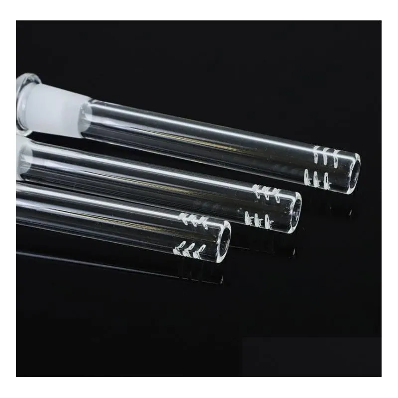 glass downstem 19mm to 14mm diffuser reducer smoking accessories glas s down tube stem 3.75.25 inch with 6 cut sn2732