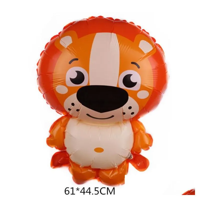 party supplies cartoon animal foil balloons squirrel ballon fox globos air balloon birthday party decorations kids hedgehog inflatable toys