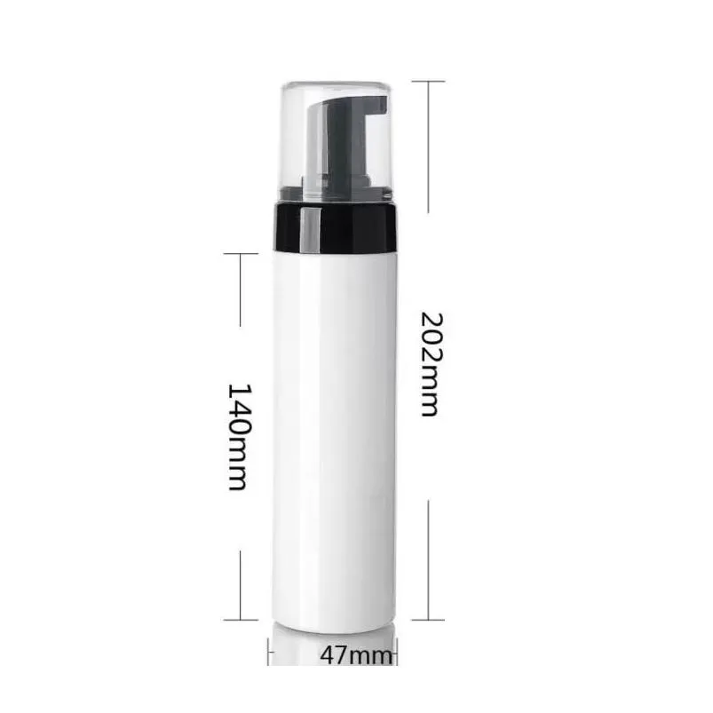 wholesale 100ml 120ml 150ml 200ml foamer bottles empty white plastic foam bottles hand wash soap mousse cream dispenser bubbling bottle bpa 