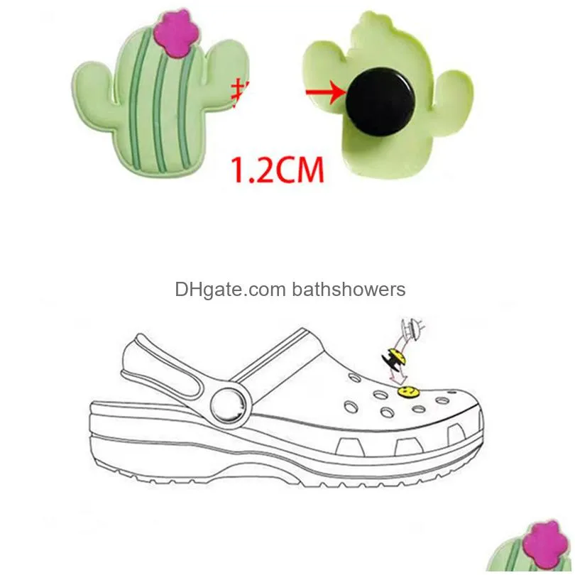 new five nights freddie cartoon pvc soft adhesive hole shoes flower shoes buckle removable shoe decoration accessories