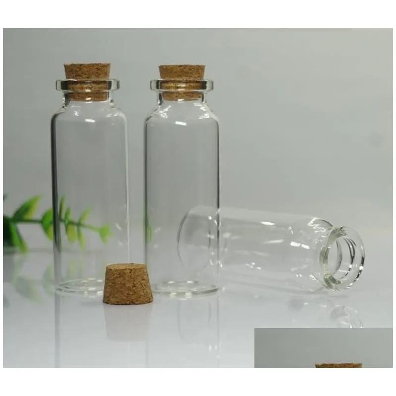 wholesale 20ml cork jar glass bottles diy decoration mini favors message glass bottle vial cork small glass bottles jars party favors