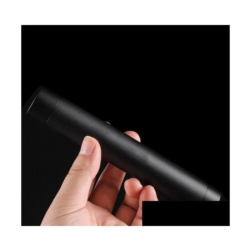 30pcs air tight smell proof portable urltra light metal cigar case tube with built in humidifier sn3103