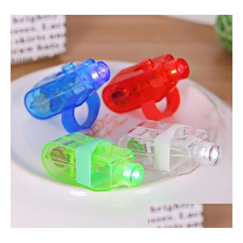 party supplies christmas led-finger lamp fingers ring light glow laser finger beams led flashing rings party-flash kid toy sn2969