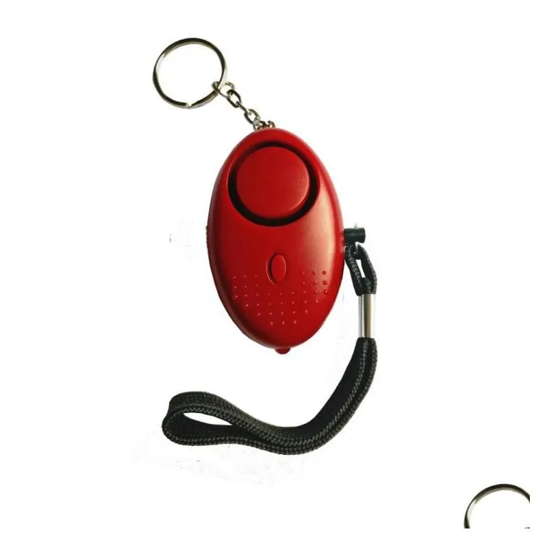 130 db safesound personal security alarm keychain with led lights home self defense electronic device for women kids sn2164