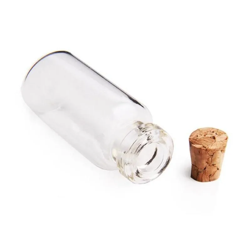 wholesale 20ml cork jar glass bottles diy decoration mini favors message glass bottle vial cork small glass bottles jars party favors