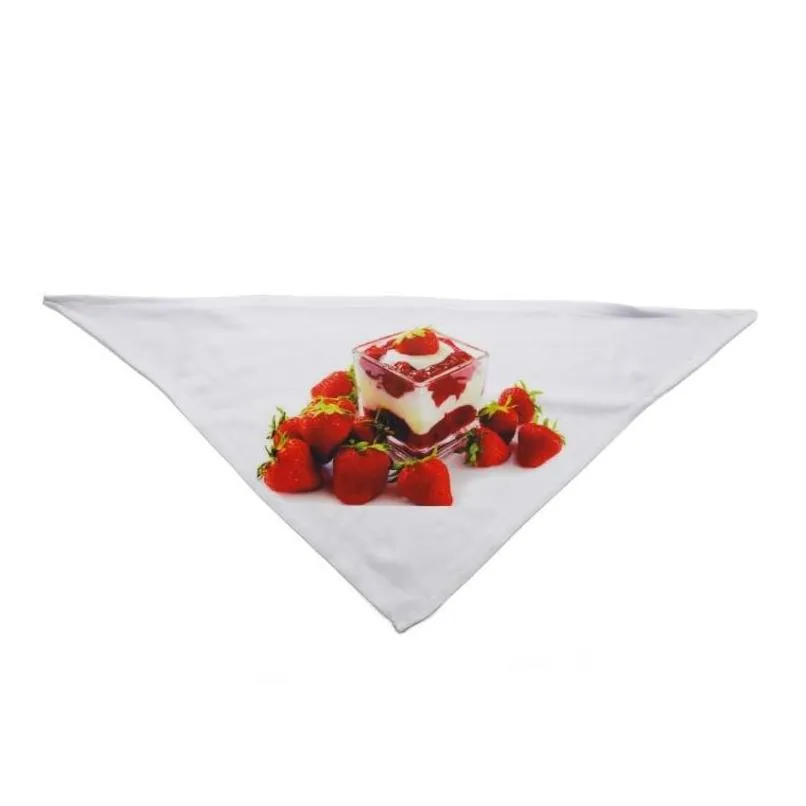 dog apparel sublimation blank heat transfer pet saliva triangle scarf environmentally friendly dogs scarf sn4201