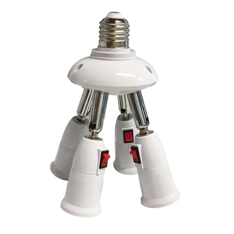 lamp holders bases base splitter 3/4/5 heads adapter converter socket led y shape light bulb screw holderlamp