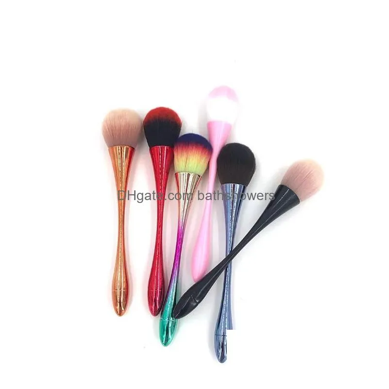 rose gold powder blusher brush professional makeup brush large cont cosmetic face cont brocha colorete makeup tool