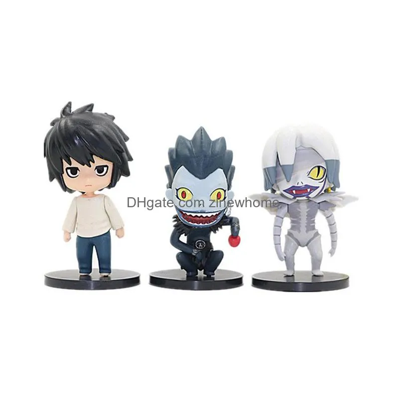 5 types of death god thicken death note handmade night god moon rem doll machine twisted egg doll toy model decoration