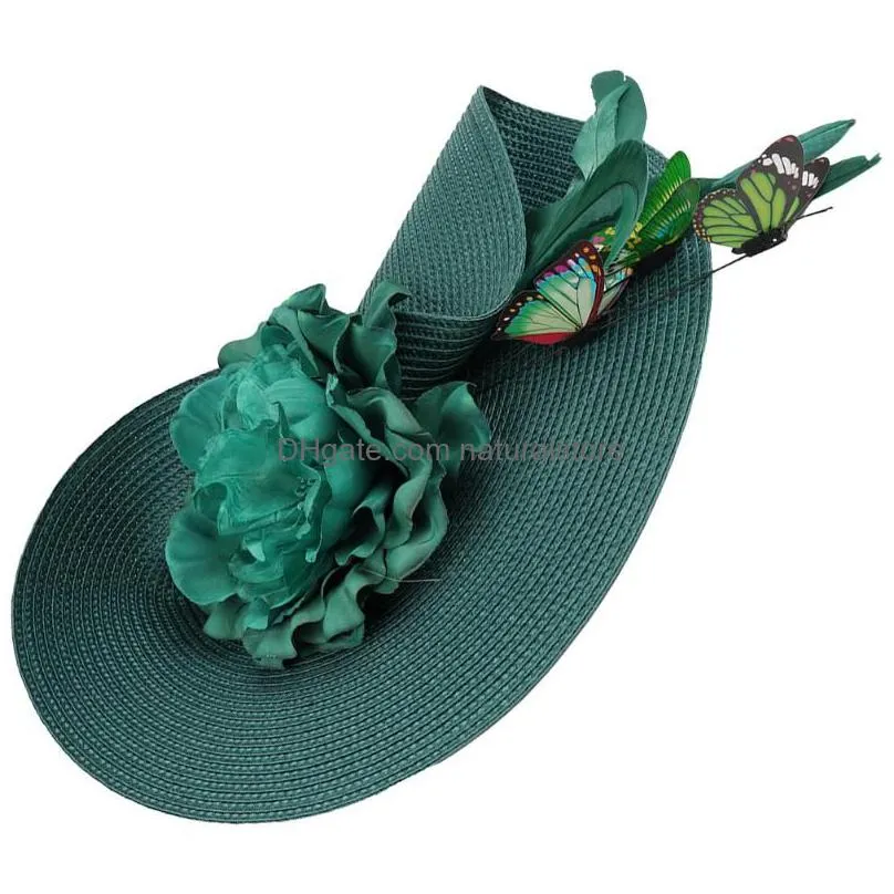 bandanas bride fascinator headband wedding headpiece flower tea party fabric women hat miss