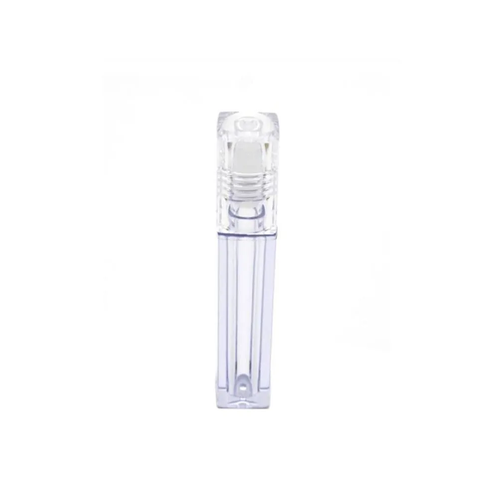 Packaging Bottles Wholesale 6.5Ml Square Lip Gloss Oil Roll On Bottle Portable Empty Refillable Glosses Make Up Container Tube Vials Dhetj