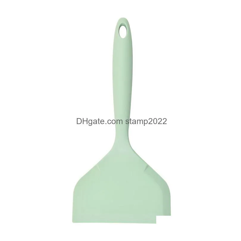 silicone kitchen ware cooking utensils spatula beef meat egg kitchen scraper wide pizza cook tools shovel non-stick 20220826 e3