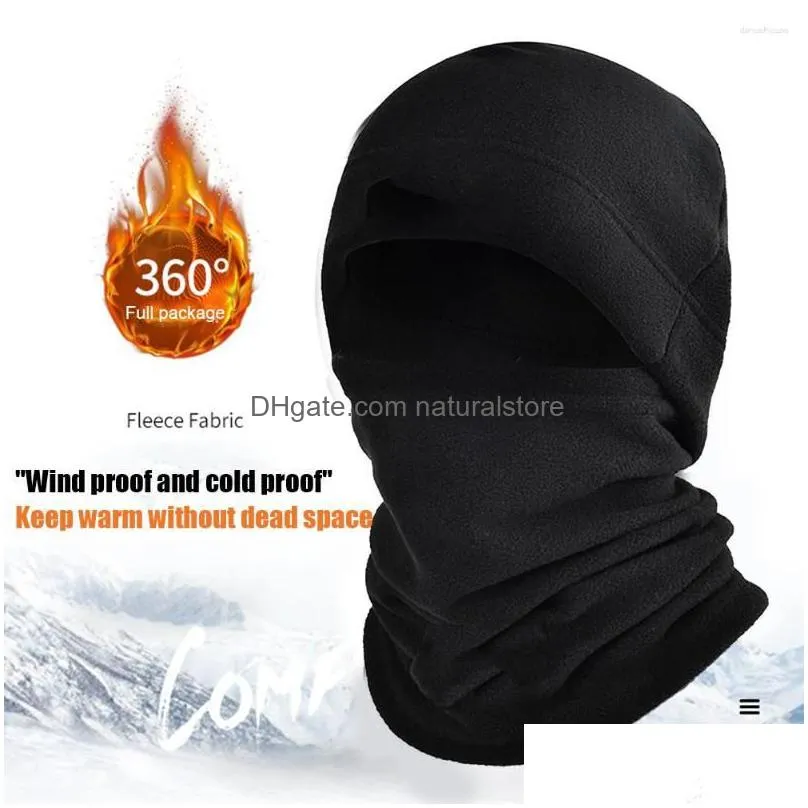 bandanas sportbandana cycling ski scarf thermal head cover winter fleece hat and set tactical warm balaclava face mask neck warmer