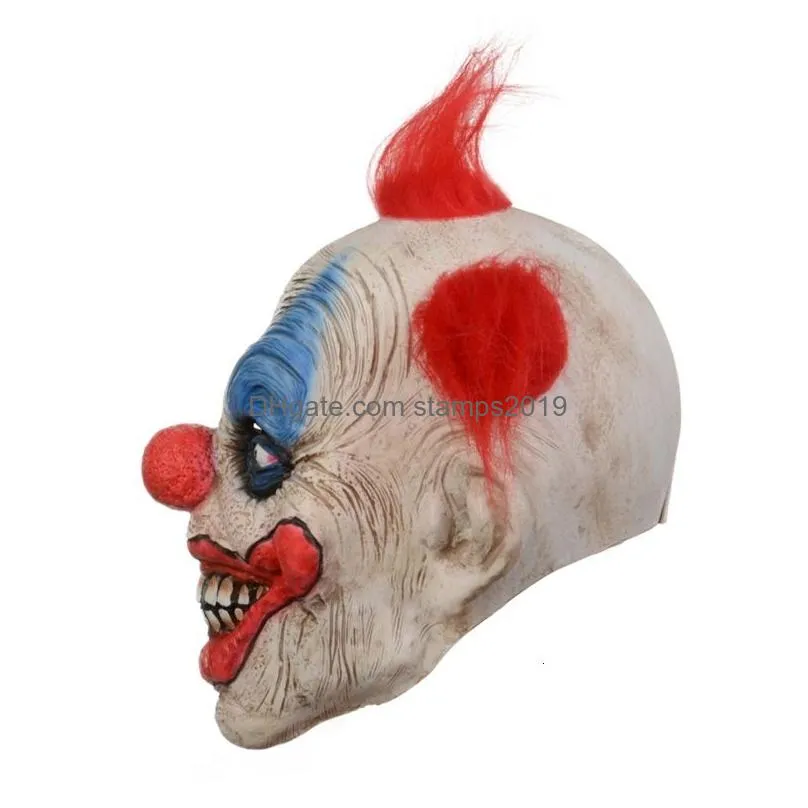 party masks horrible realistic scary clown mask for halloween festival face x3uc 230705