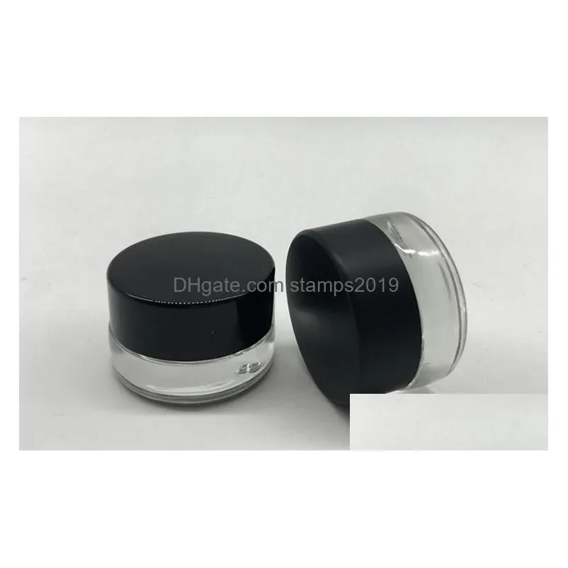 packaging bottles wholesale 500 x 3g traval small cream make up glass jar with aluminum lids white pe pad 3cc 1/10oz cosmetic sn1916 dhakn