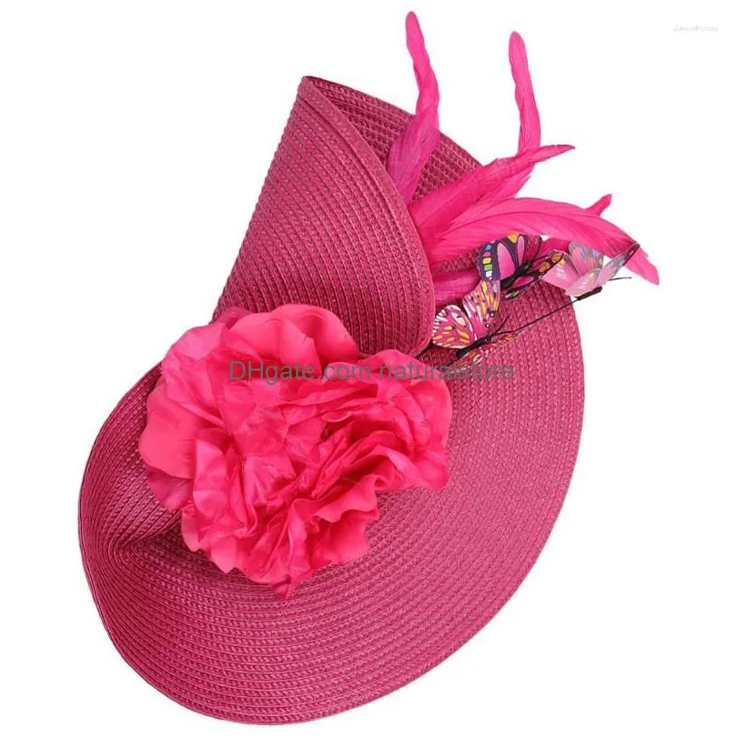 bandanas bride fascinator headband wedding headpiece flower tea party fabric women hat miss