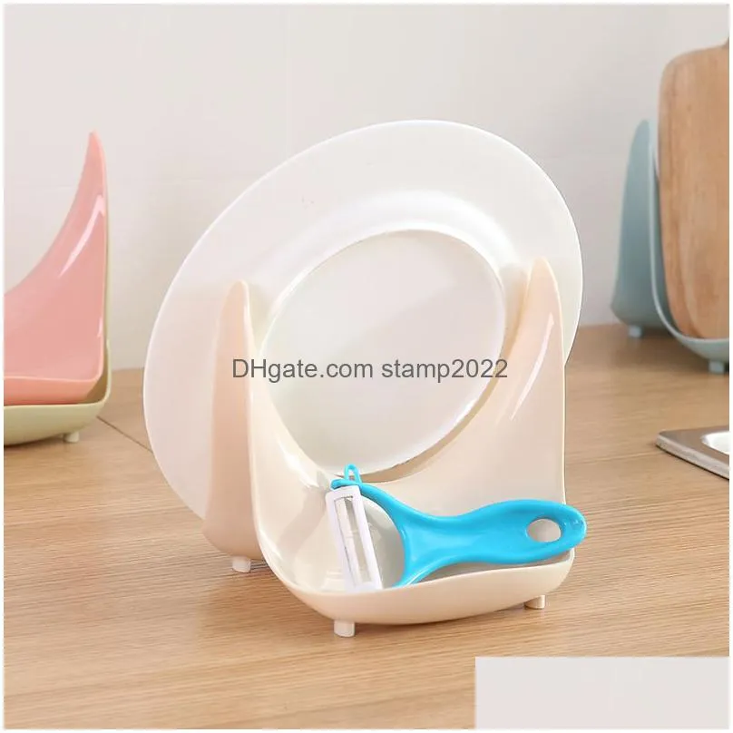 household spoon stand useful kitchen plastic pan pot lid cover stands stove holder shelf rack kitchen storage tool 20220830 e3