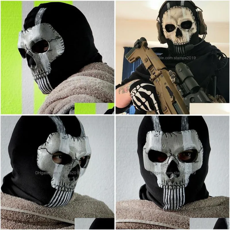 Ghost mask V2 - Operador MW2 airsoft COD Cosplay Airsoft Tactical