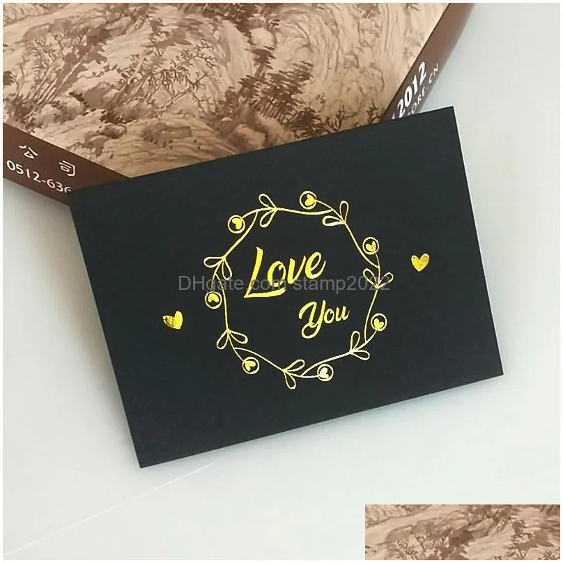 party supplies 100pcs creative greeting cards mini wedding thank you cards message gift box decoration birthday card 20220830 e3