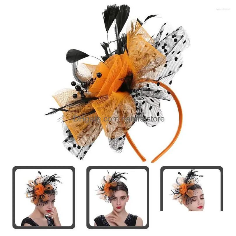 bandanas tea party hat bride decoration banquet headdress women fascinator headband