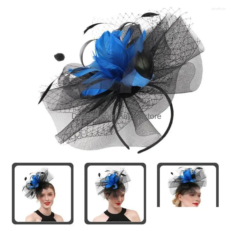 bandanas cocktail party hat tea accessories women flapper womens hats top hair fascinators artificial feathers bride