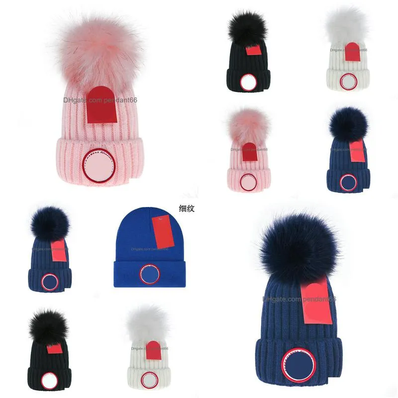 top selling designer knitted hat ins canada winter hats classic letter goose print knitted caps luxury outdoor beanies h6-7.29