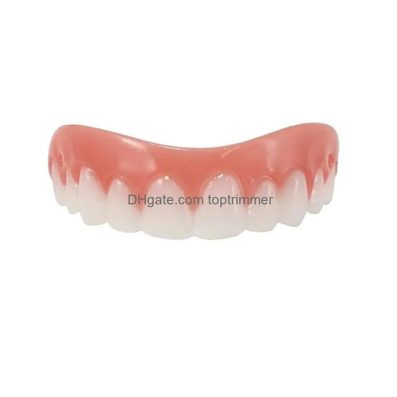 other oral hygiene 1pc upper false teeth sile fake simation whitening dental braces tool brush care bleaching drop delivery health be