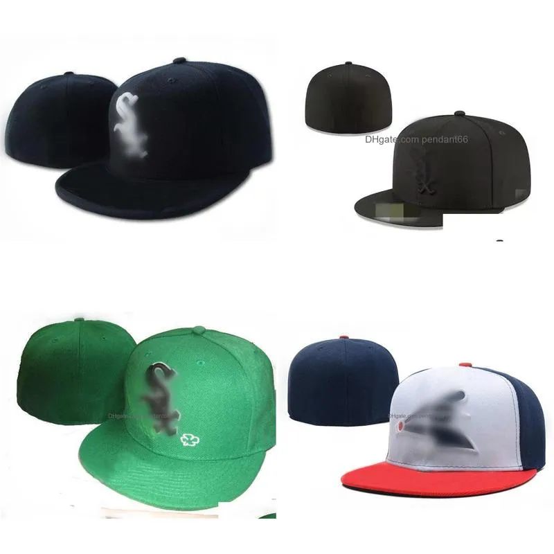 top selling white sox baseball caps women men gorras hip hop street casquette bone fitted hats h6-7.4